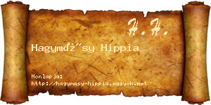 Hagymásy Hippia névjegykártya